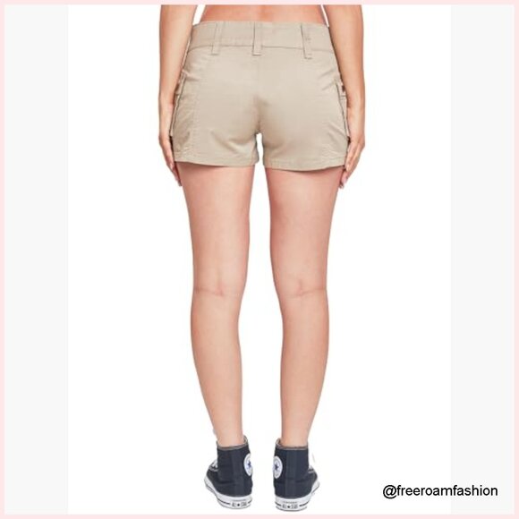 Low Rise Cargo Shorts, Poplin Fabric, 5 Pockets, Casual Wear - Picture 4 of 4